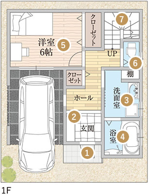 1階の間取り図